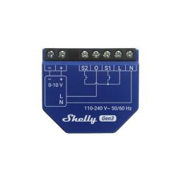Shelly Dimmer 01-10V PM Gen3   Controlador 01-10V  PM  Wi-Fi